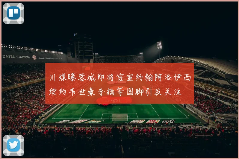 川媒曝蓉城即将官宣约翰阿洛伊西续约韦世豪李扬等国脚引发关注